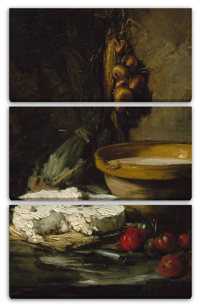 Leinwandbild Antoine Vollon - Stillleben mit Käse