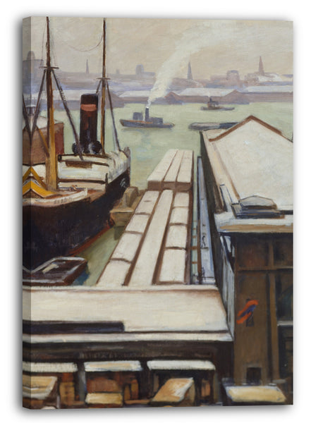 Leinwandbild Samuel Halpert - East River