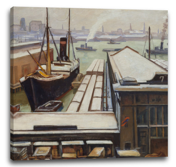 Leinwandbild Samuel Halpert - East River