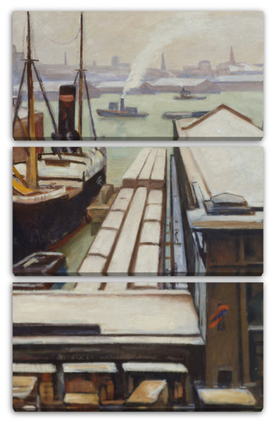 Leinwandbild Samuel Halpert - East River
