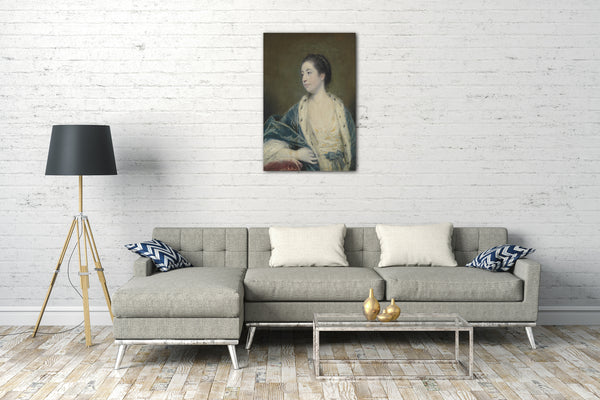 Top-Angebot Kunstdruck Sir Joshua Reynolds - Porträt einer Frau Leinwand auf Keilrahmen gespannt