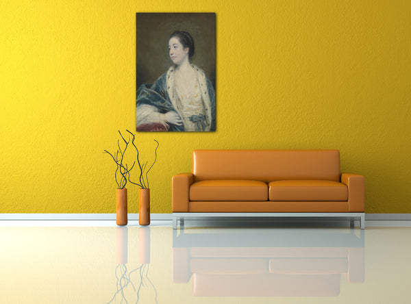 Top-Angebot Kunstdruck Sir Joshua Reynolds - Porträt einer Frau Leinwand auf Keilrahmen gespannt