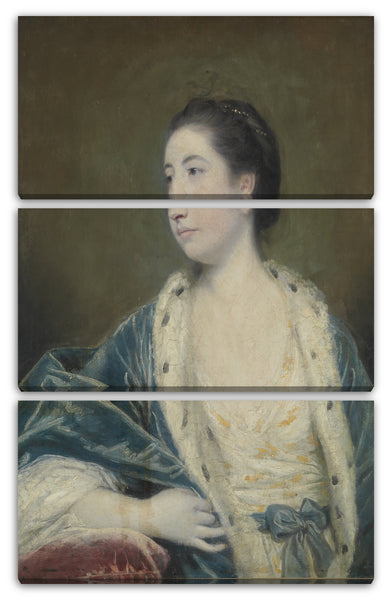 Leinwandbild Sir Joshua Reynolds - Porträt einer Frau