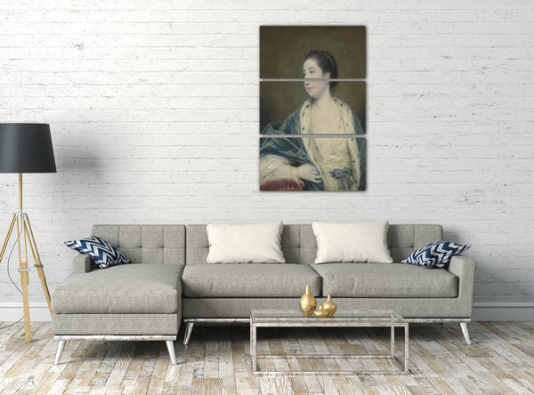 Top-Angebot Kunstdruck Sir Joshua Reynolds - Porträt einer Frau Leinwand auf Keilrahmen gespannt