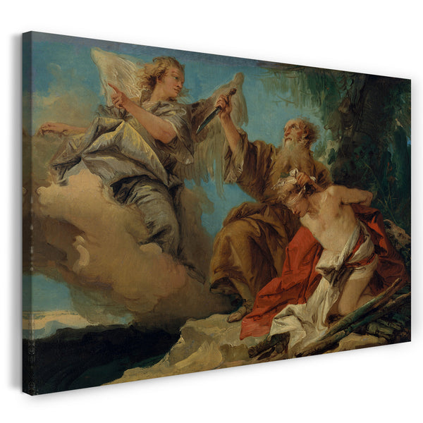 Top-Angebot Kunstdruck Giovanni Domenico Tiepolo - Das Opfer von Isaak Leinwand auf Keilrahmen gespannt