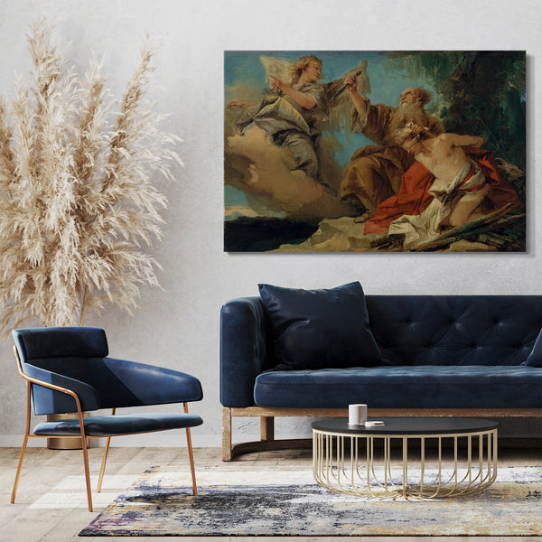Top-Angebot Kunstdruck Giovanni Domenico Tiepolo - Das Opfer von Isaak Leinwand auf Keilrahmen gespannt
