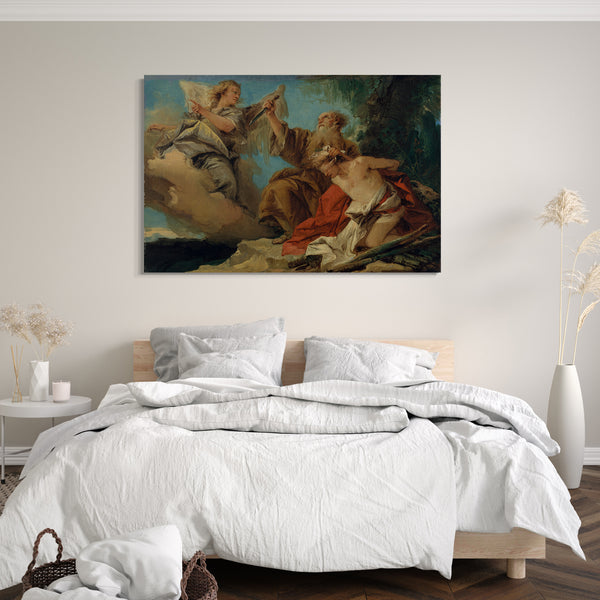 Top-Angebot Kunstdruck Giovanni Domenico Tiepolo - Das Opfer von Isaak Leinwand auf Keilrahmen gespannt