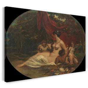 Top-Angebot Kunstdruck William Etty - Allegorie Leinwand auf Keilrahmen gespannt