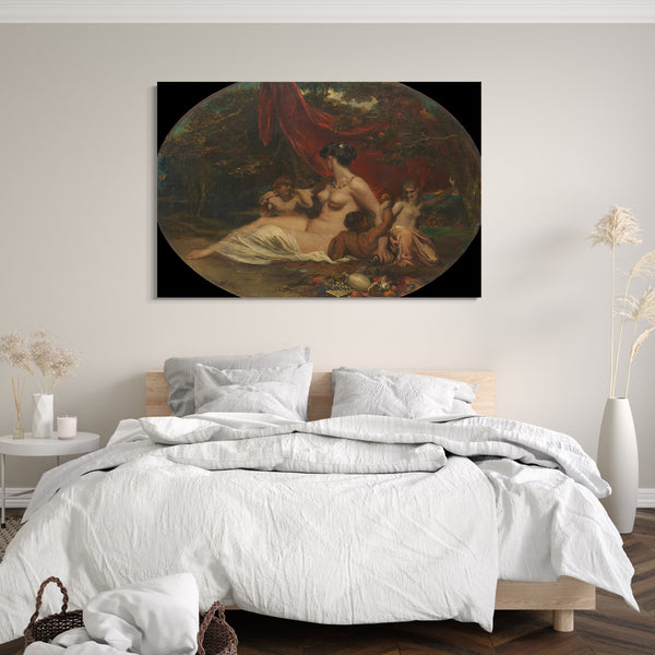 Top-Angebot Kunstdruck William Etty - Allegorie Leinwand auf Keilrahmen gespannt