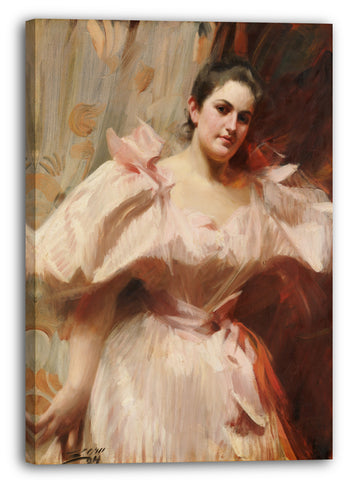 Top-Angebot Kunstdruck Anders Zorn - Frieda Schiff (1876-1958), später Frau Felix M. Warburg Leinwand auf Keilrahmen gespannt