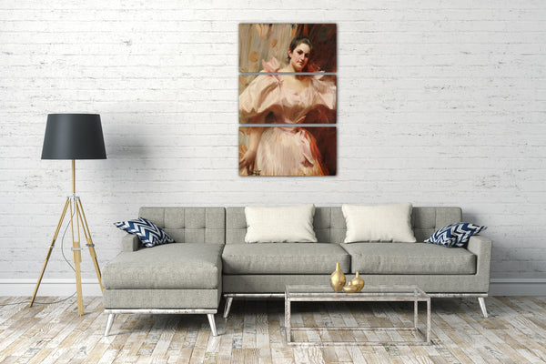 Top-Angebot Kunstdruck Anders Zorn - Frieda Schiff (1876-1958), später Frau Felix M. Warburg Leinwand auf Keilrahmen gespannt