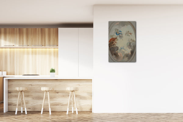 Top-Angebot Kunstdruck Jacob de Wit - Allegorie des Regierens: Weisheit, die Zwietracht besiegt Leinwand auf Keilrahmen gespannt