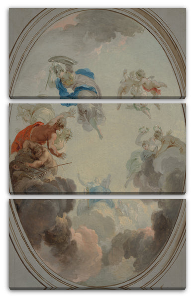 Leinwandbild Jacob de Wit - Allegorie des Regierens: Weisheit, die Zwietracht besiegt