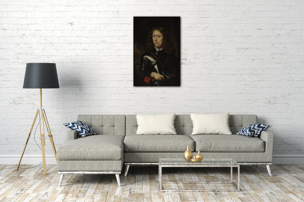 Top-Angebot Kunstdruck Nicolaes Maes - Admiral Jacob Binkes (geboren um 1640, gestorben 1677) Leinwand auf Keilrahmen gespannt