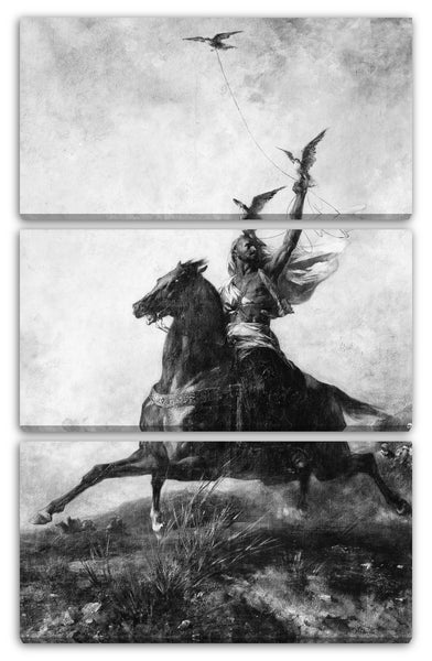 Leinwandbild Eugène Fromentin - Der arabische Falkner