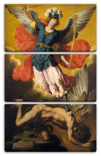 Leinwandbild Ignacio de Ries - Heiliger Michael der Erzengel