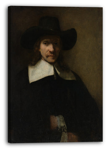 Top-Angebot Kunstdruck Rembrandt - Portrait eines Mannes Leinwand auf Keilrahmen gespannt