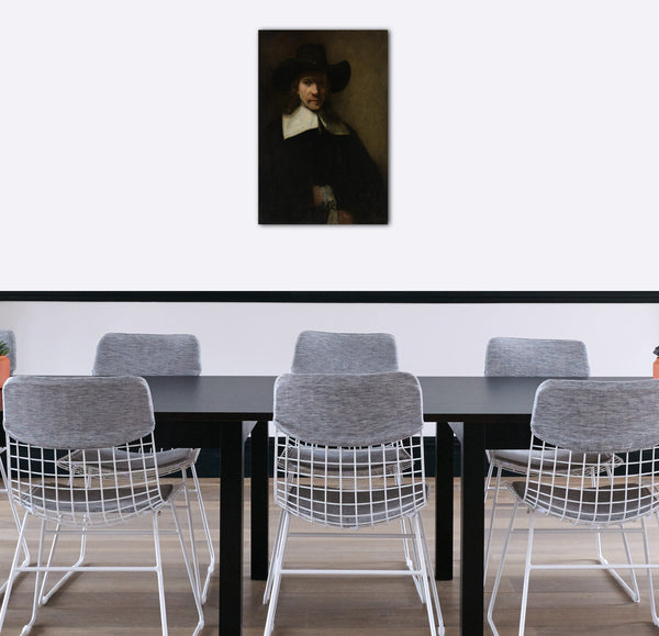 Top-Angebot Kunstdruck Rembrandt - Portrait eines Mannes Leinwand auf Keilrahmen gespannt