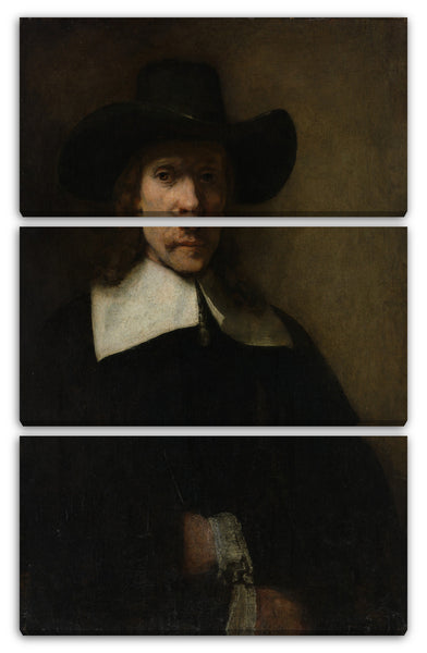 Leinwandbild Rembrandt - Portrait eines Mannes