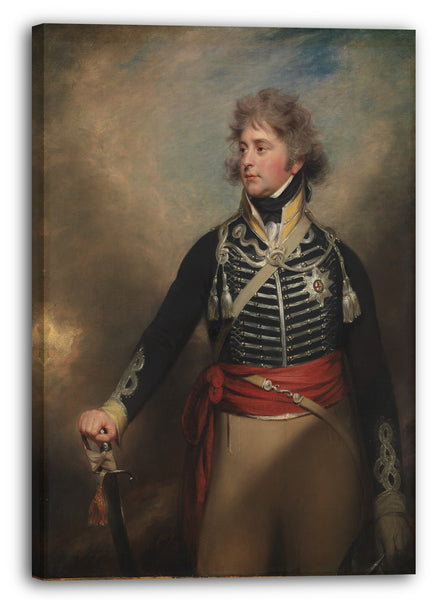 Top-Angebot Kunstdruck Sir William Beechey - George IV (1762-1830), als Prinz von Wales Leinwand auf Keilrahmen gespannt
