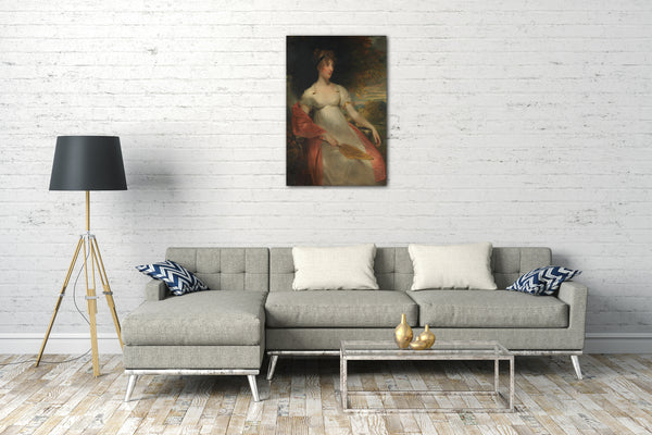 Top-Angebot Kunstdruck Sir William Beechey - Porträt einer Frau Leinwand auf Keilrahmen gespannt