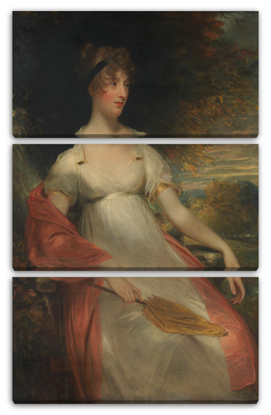 Leinwandbild Sir William Beechey - Porträt einer Frau