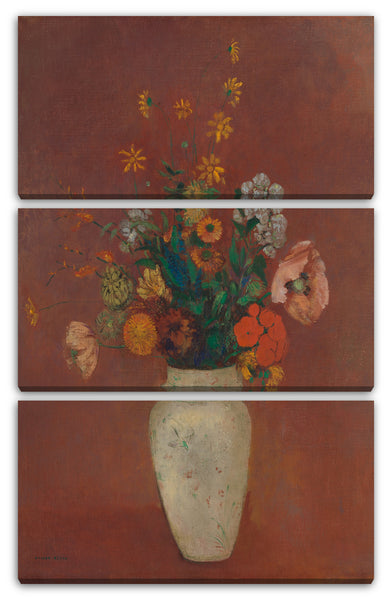 Leinwandbild Odilon Redon - Blumenstrauß in einer chinesischen Vase