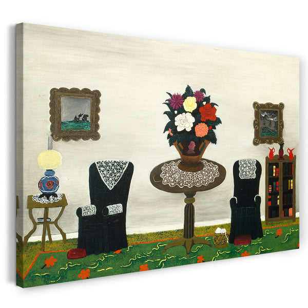 Top-Angebot Kunstdruck Horaz Pippin - Viktorianisches Interieur II Leinwand auf Keilrahmen gespannt