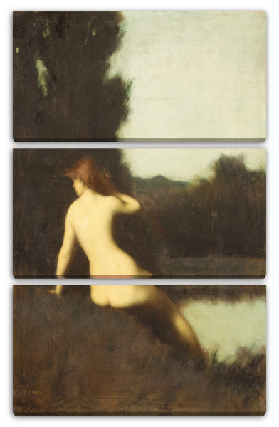 Leinwandbild Jean-Jacques Henner - Ein Badender (Echo)