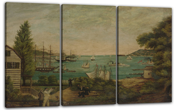 Leinwandbild ca. 1855 - Blick von Staten Island