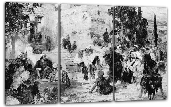 Leinwandbild Vasilii Dmitriviech Polenov - Christus und die Ehebrecherin