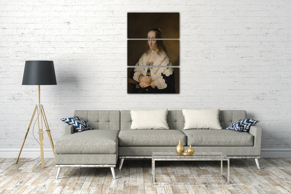Top-Angebot Kunstdruck Ferdinand Bol - Porträt einer Frau Leinwand auf Keilrahmen gespannt