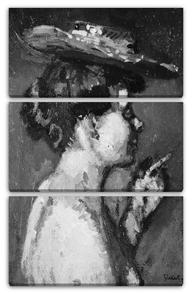 Leinwandbild Walter Richard Sickert - Die Zigarette (Jeanne Daurmont)