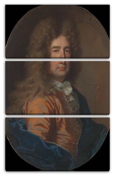 Leinwandbild Hyacinthe Rigaud - Portrait eines Mannes