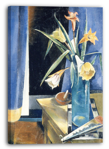 Top-Angebot Kunstdruck Preston Dickinson - Vase mit Blumen Leinwand auf Keilrahmen gespannt