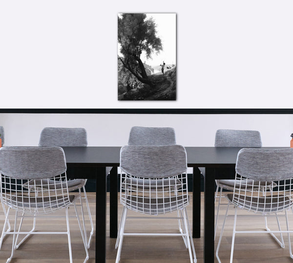 Top-Angebot Kunstdruck François-Louis Français - Sammeln von Oliven in Tivoli Leinwand auf Keilrahmen gespannt