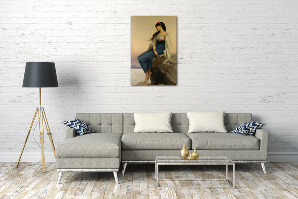 Top-Angebot Kunstdruck Jules-Joseph Lefebvre - Graziella Leinwand auf Keilrahmen gespannt