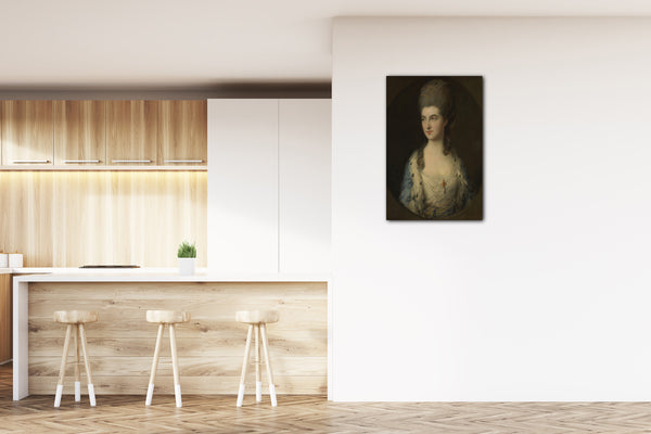 Top-Angebot Kunstdruck Thomas Gainsborough - Porträt einer jungen Frau, genannt Miss Sparrow Leinwand auf Keilrahmen gespannt