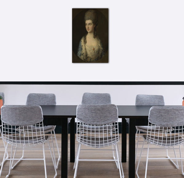 Top-Angebot Kunstdruck Thomas Gainsborough - Porträt einer jungen Frau, genannt Miss Sparrow Leinwand auf Keilrahmen gespannt
