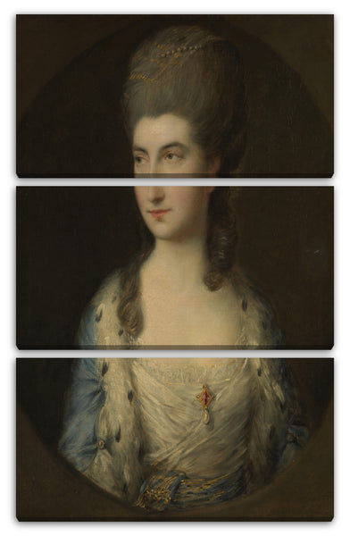 Leinwandbild Thomas Gainsborough - Porträt einer jungen Frau, genannt Miss Sparrow