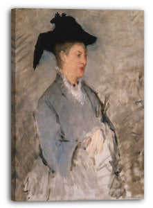 Top-Angebot Kunstdruck Edouard Manet - Madame Édouard Manet (Suzanne Leenhoff, 1830-1906) Leinwand auf Keilrahmen gespannt