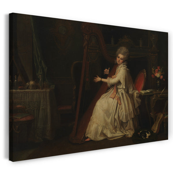 Top-Angebot Kunstdruck Richard Cosway - Marianne Dorothy Harland (1759-1785), später Frau William Dalrymple Leinwand auf Keilrahmen gespannt