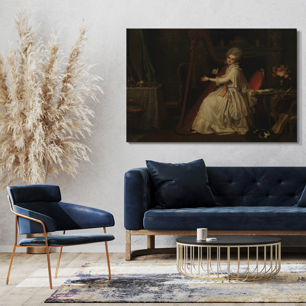 Top-Angebot Kunstdruck Richard Cosway - Marianne Dorothy Harland (1759-1785), später Frau William Dalrymple Leinwand auf Keilrahmen gespannt