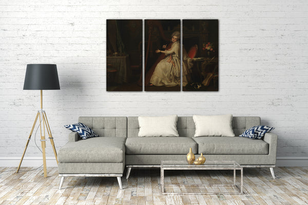 Top-Angebot Kunstdruck Richard Cosway - Marianne Dorothy Harland (1759-1785), später Frau William Dalrymple Leinwand auf Keilrahmen gespannt