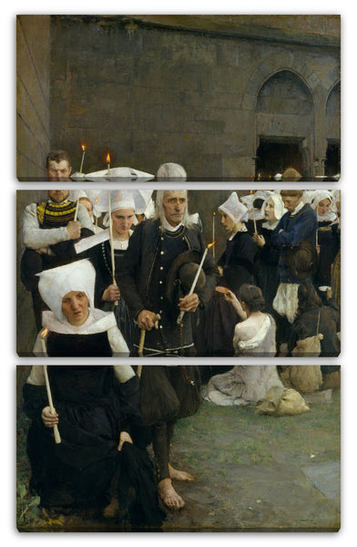 Leinwandbild Pascal-Adolphe-Jean Dagnan-Bouveret - Der Pardon in der Bretagne