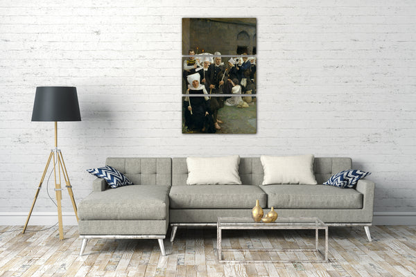 Top-Angebot Kunstdruck Pascal-Adolphe-Jean Dagnan-Bouveret - Der Pardon in der Bretagne Leinwand auf Keilrahmen gespannt