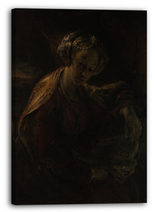 Top-Angebot Kunstdruck Willem Drost - Die Sibylle Leinwand auf Keilrahmen gespannt