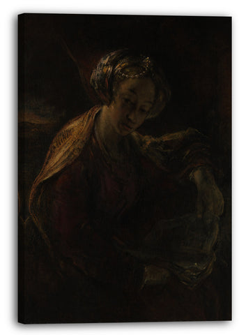 Top-Angebot Kunstdruck Willem Drost - Die Sibylle Leinwand auf Keilrahmen gespannt