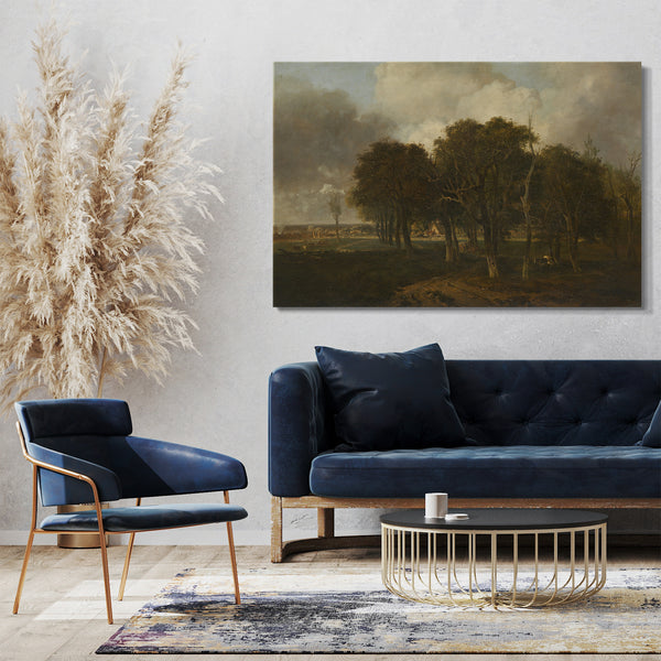 Top-Angebot Kunstdruck John Crome - Hautbois Common, Norfolk Leinwand auf Keilrahmen gespannt