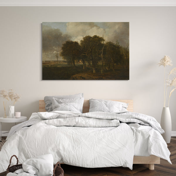 Top-Angebot Kunstdruck John Crome - Hautbois Common, Norfolk Leinwand auf Keilrahmen gespannt